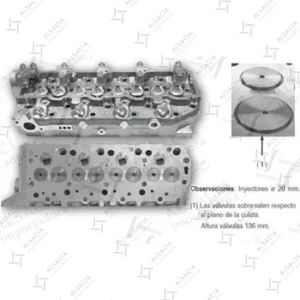 Culata Hyundai Porter 2500 D4BF 1998-2003
